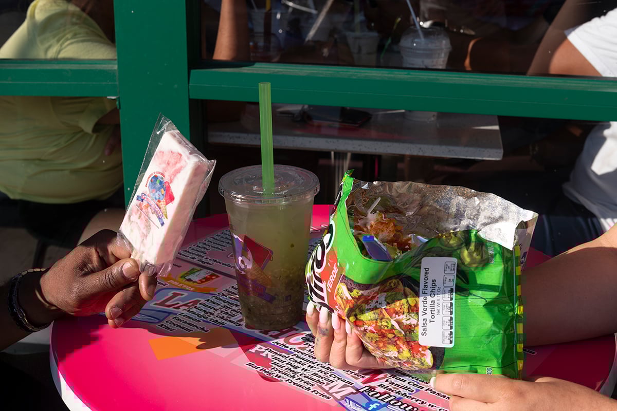 The shop also offers the famed walking taco