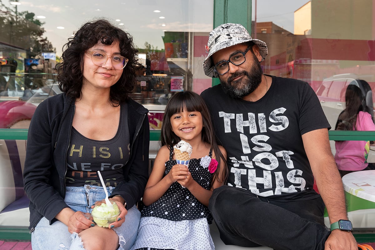 Jorge Ledezma and Lupe Martinez and daughter Oona