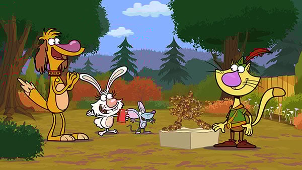 Nature Cat acorn statue
