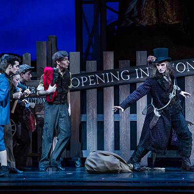 Rory Hohenstein as the Rat Catcher (Photo by Cheryl Mann)