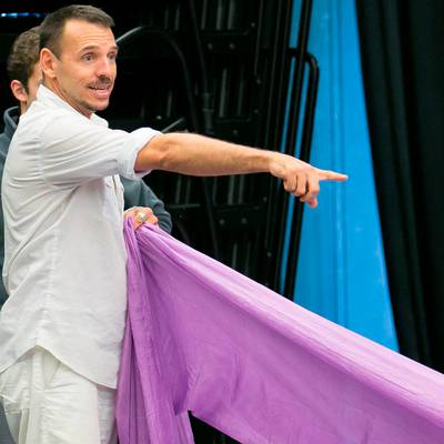 The puppeteer Basil Twist in rehearsal (Photo by Todd Rosenberg)