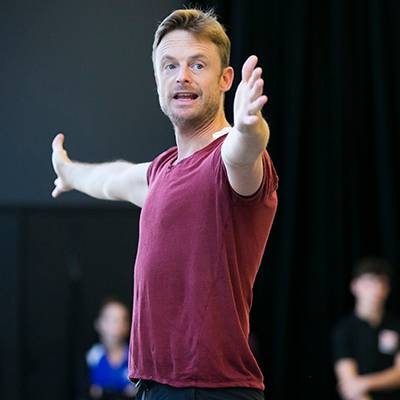 Choreographer Christopher Wheeldon in rehearsal (Photo by Todd Rosenberg)