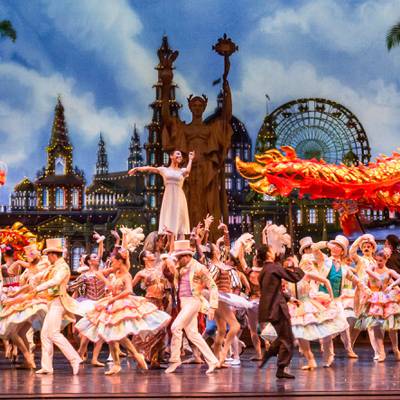 The World’s Fair in the Joffrey’s new Nutcracker (Photo by Cheryl Mann)