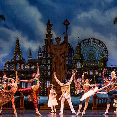 The global dancers from various pavilions of the World’s Fair (Photo by Cheryl Mann)