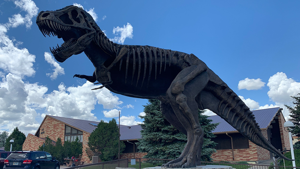 T. Tex statue