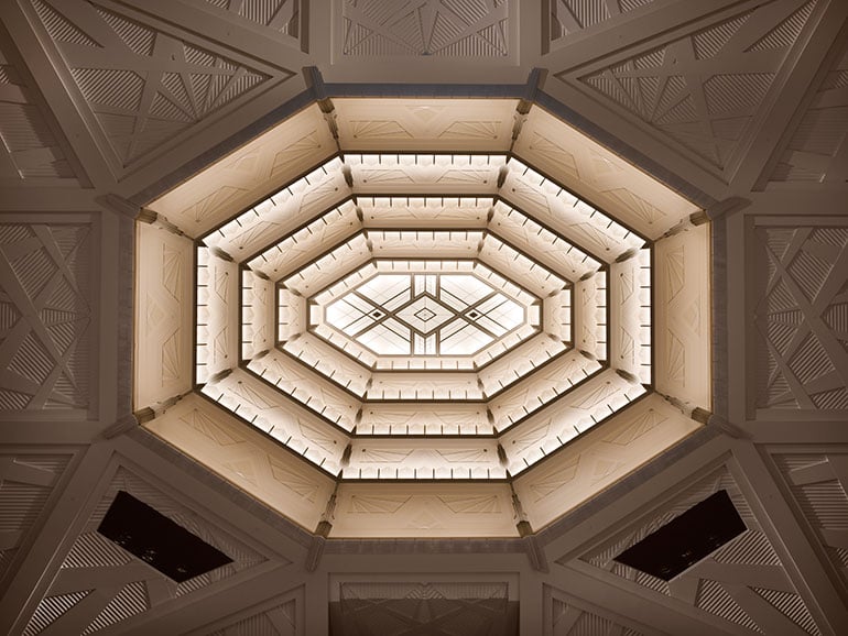 Smith Center, interior skylight