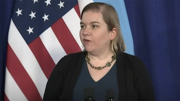 Dr. Allison Arwady, the commissioner of the Department of Public Health, addresses the news media on Wednesday Jan. 19, 2021. (Chicago's Mayor's Office) Dr. Allison Arwady, the commissioner of the Department of Public Health, addresses the news media on Wednesday Jan. 19, 2021. (Chicago's Mayor's Office)