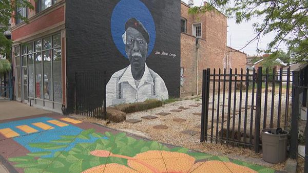 (WTTW News) The mural in La Casita de Don Pedro (WTTW News)