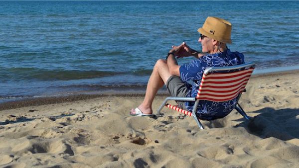 Geoffrey Baer on a beach Geoffrey Baer on a beach