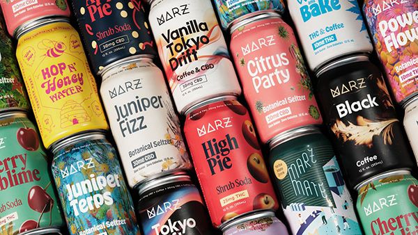 Canned, cannabis-infused beverages from Marz Brewing