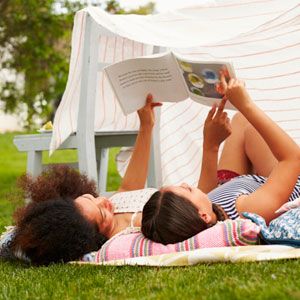 Outdoor reading.