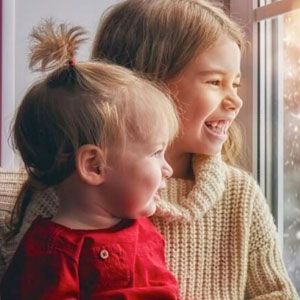 Smiling kids.