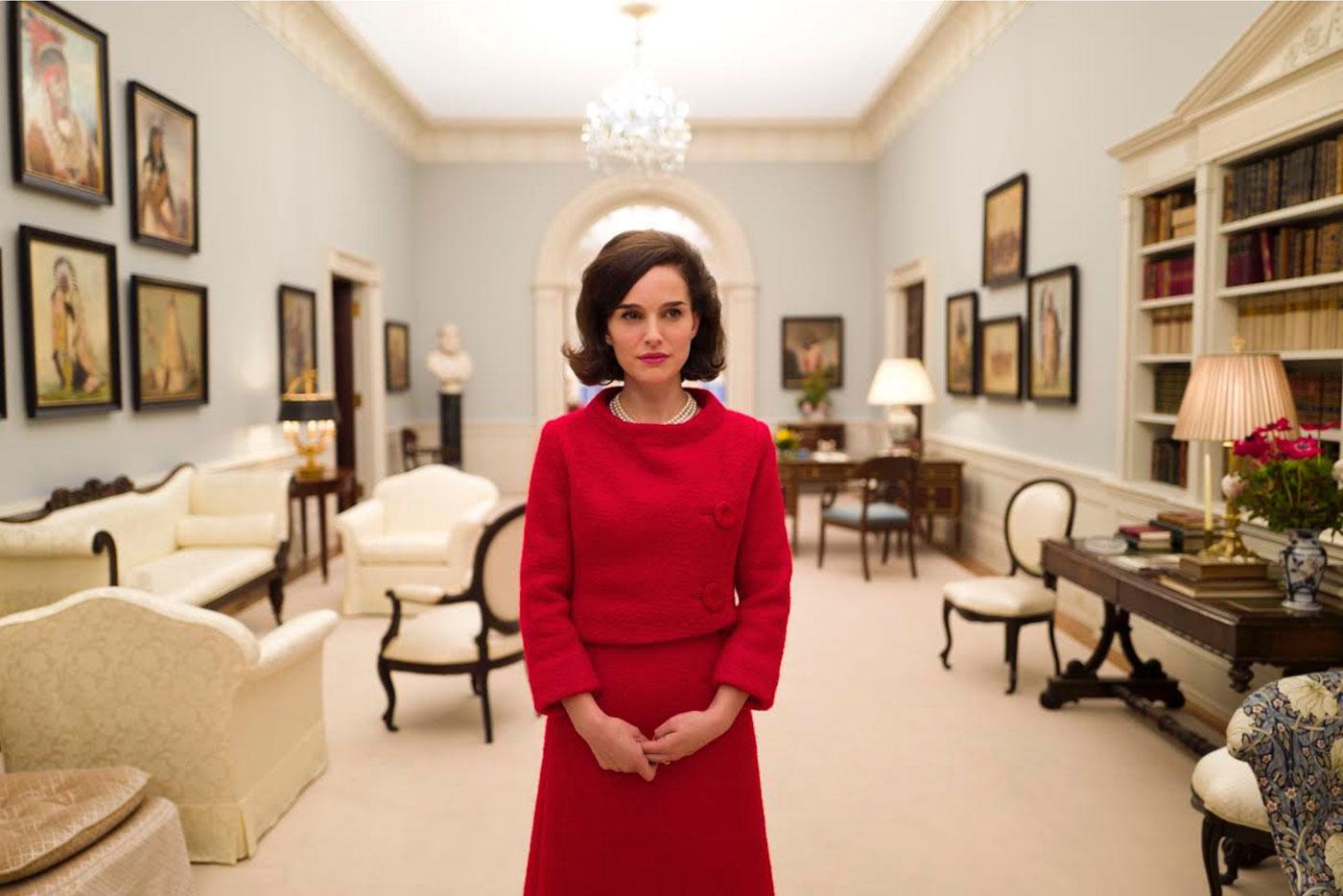 Natalie Portman as Jacqueline Kennedy in the film Jackie.
