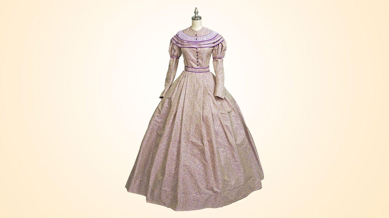 A background dress for a party scene. (PBS, Sketches courtesy Amy Andrews Harrell)