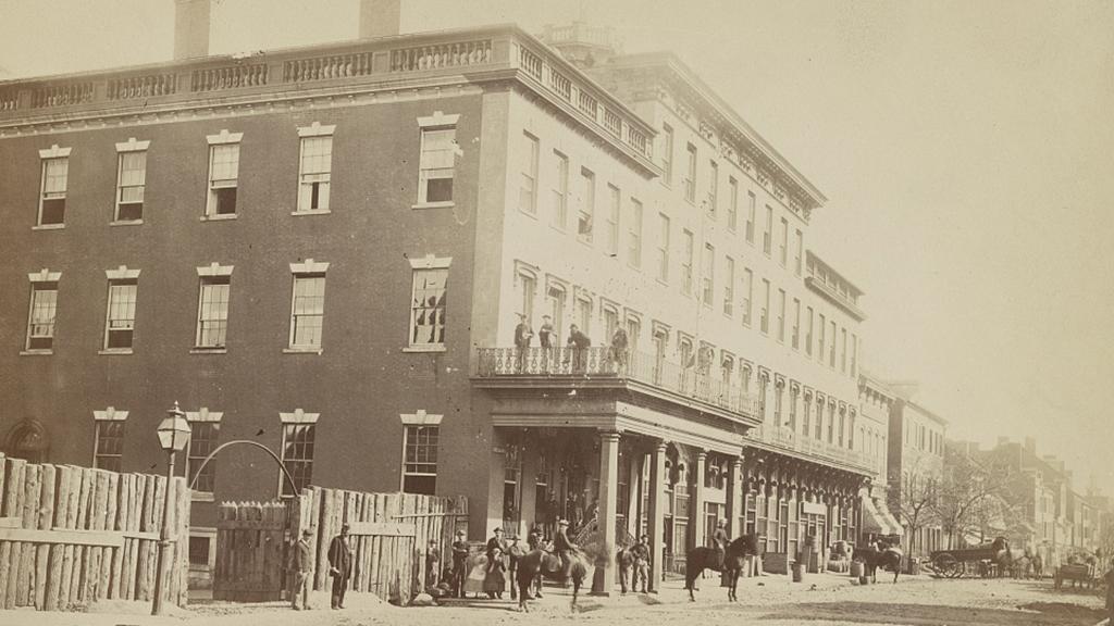 Mansion House Hospital in Alexandria Virginia. (Library of Congress)