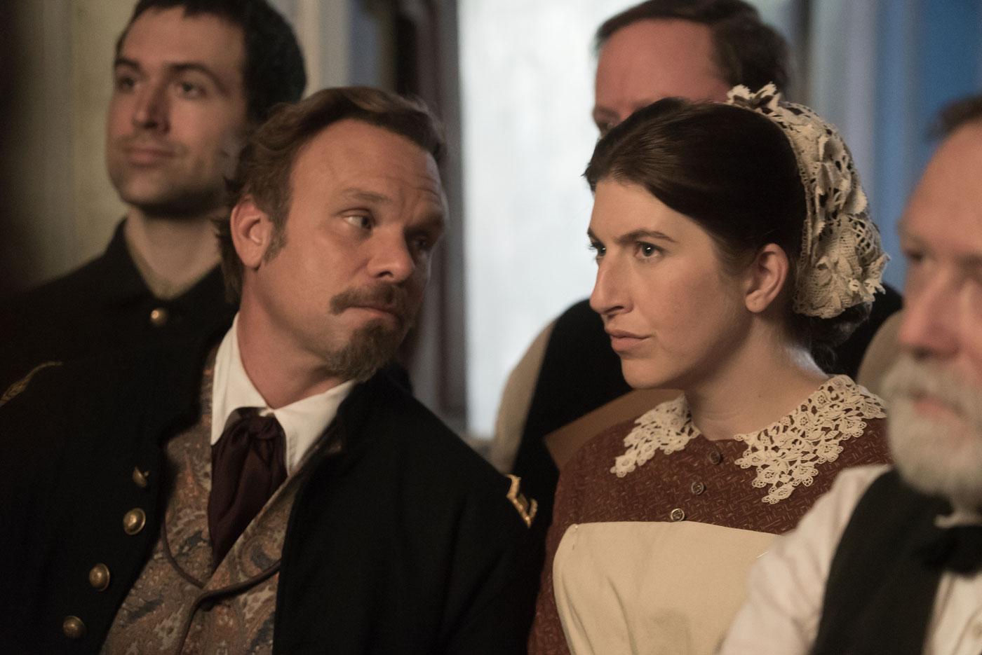Hale and Hastings reunite to scheme against McBurney. (Courtesy of PBS/Erik Heinila)