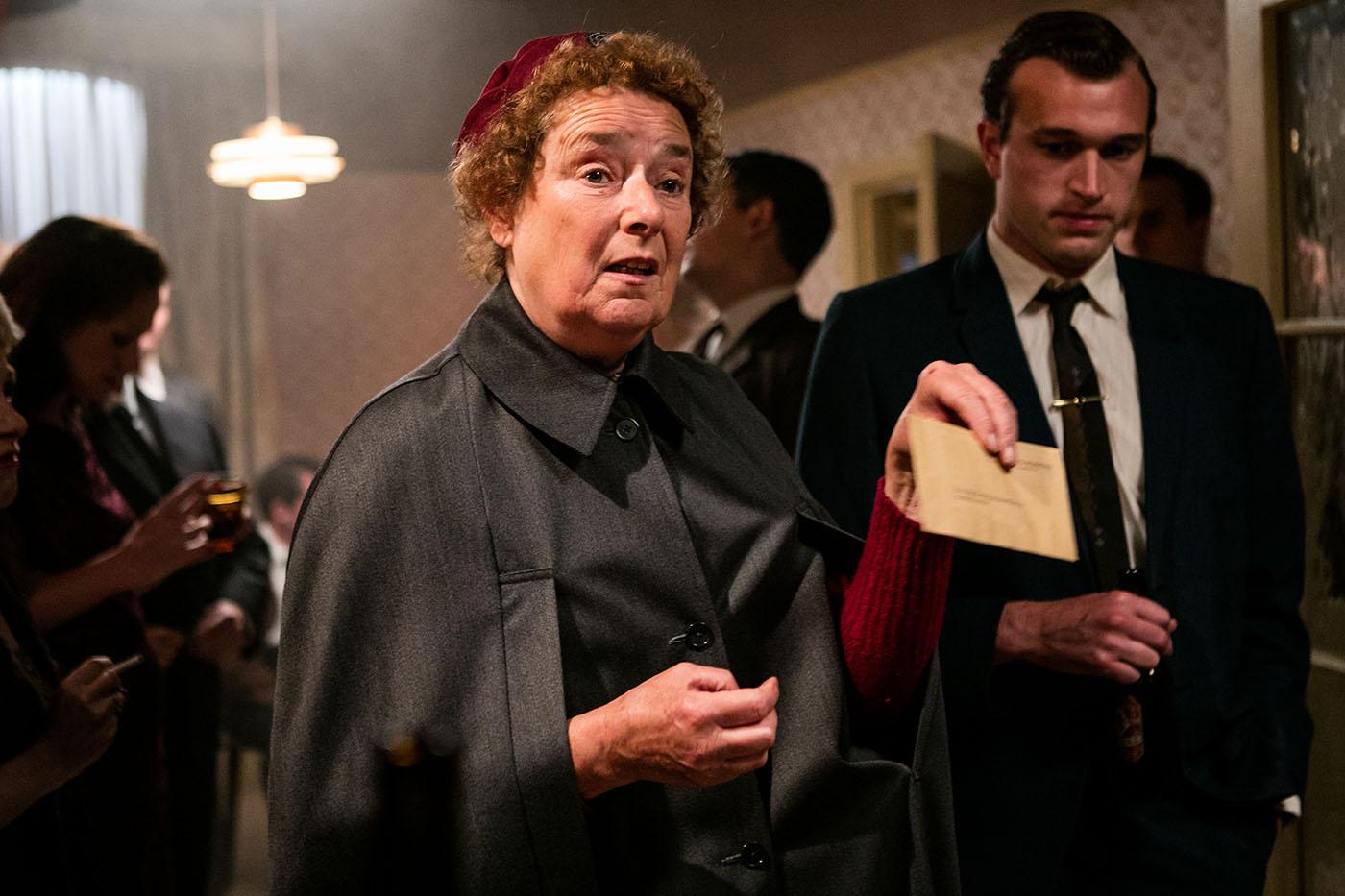 Laura Bassett as Nurse Phyllis Crane. (Courtesy of Neal Street Productions 2016)