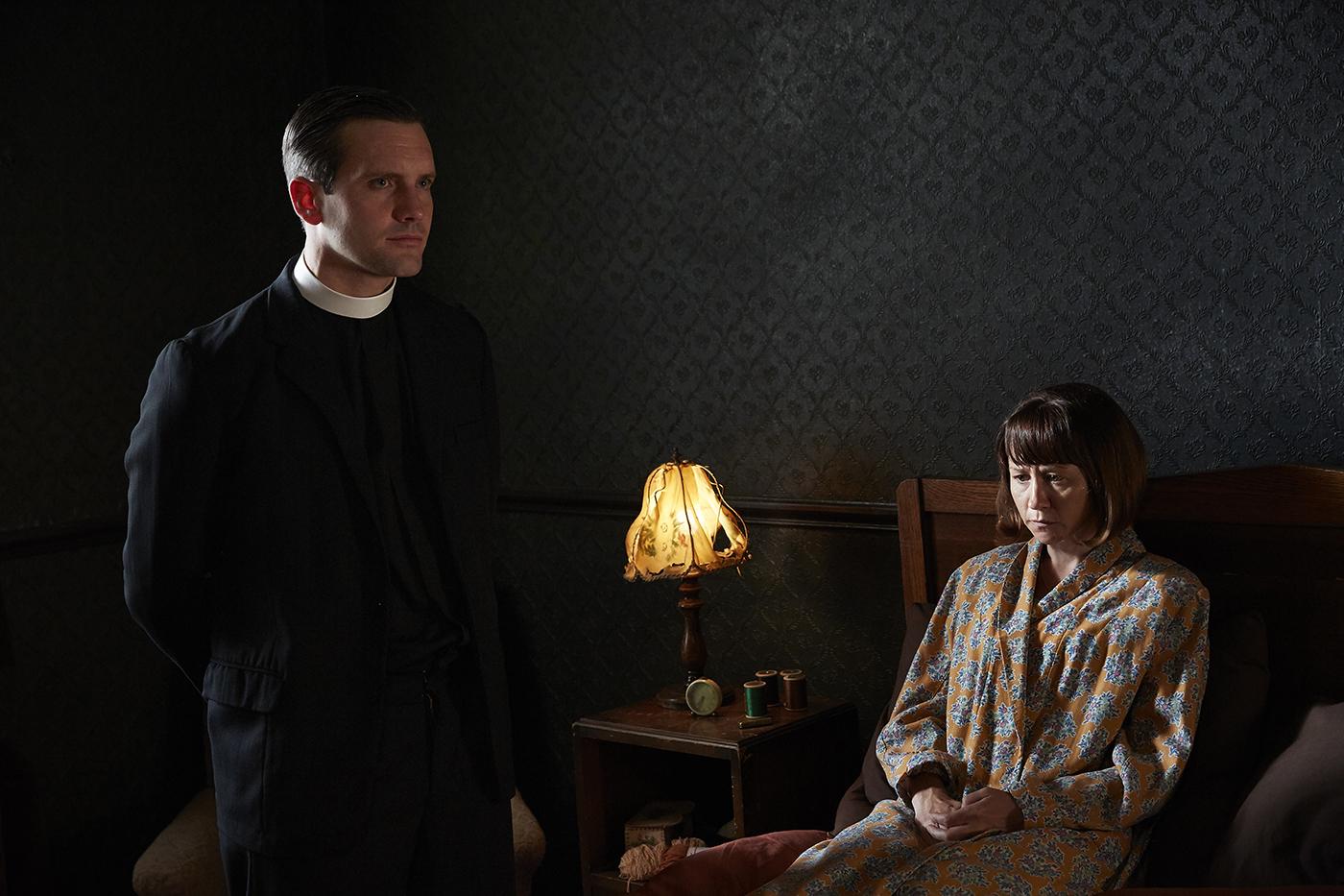 Jack Ashton as Tom Hereward, Claire Lams as Marnie Wallace in 'Call the Midwife.' Photo: Neal Street Productions 2016