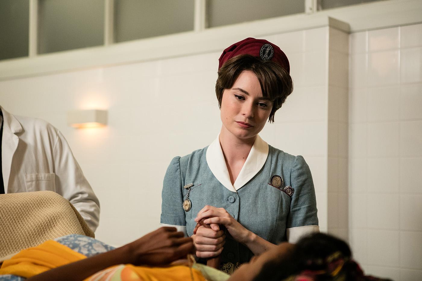 Jennifer Kirby as Valerie Dyer, Yusra Warsama as Nadifa in 'Call the Midwife.' Photo: Neal Street Productions 2016