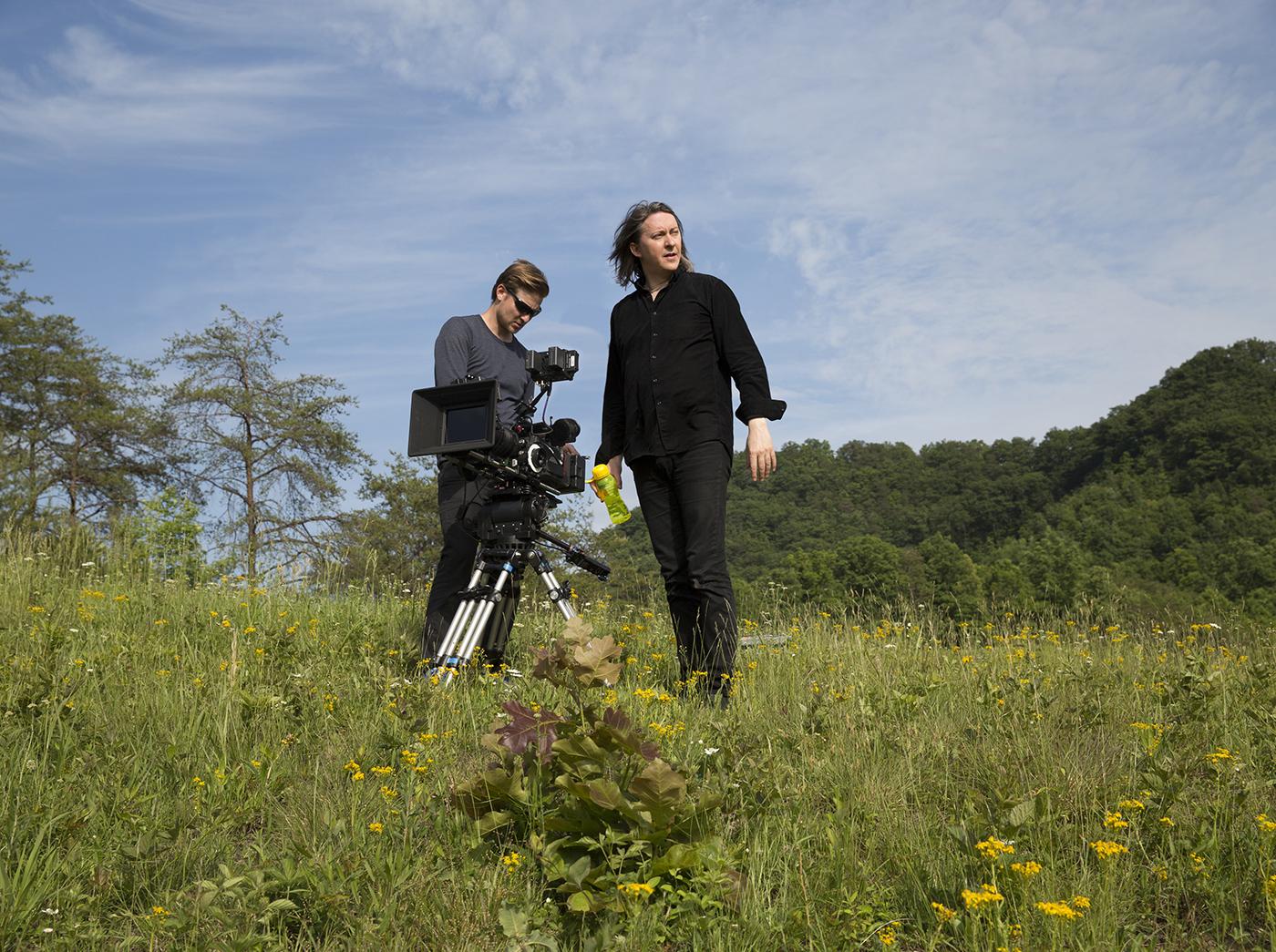 Bernard MacMahon filming in Virginia. Photo: ©2017 Lo-­‐Max Records Ltd.