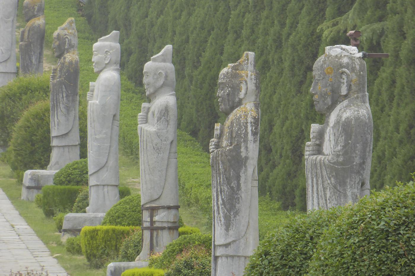 Spirit way at the Qianling Mausoleum, Shaanxi. Photo: Mick Duffield