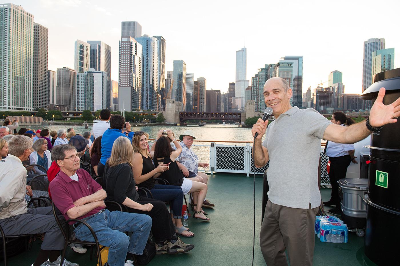 The Chicago River Tour with Geoffrey Baer. Photo: Ken Carl