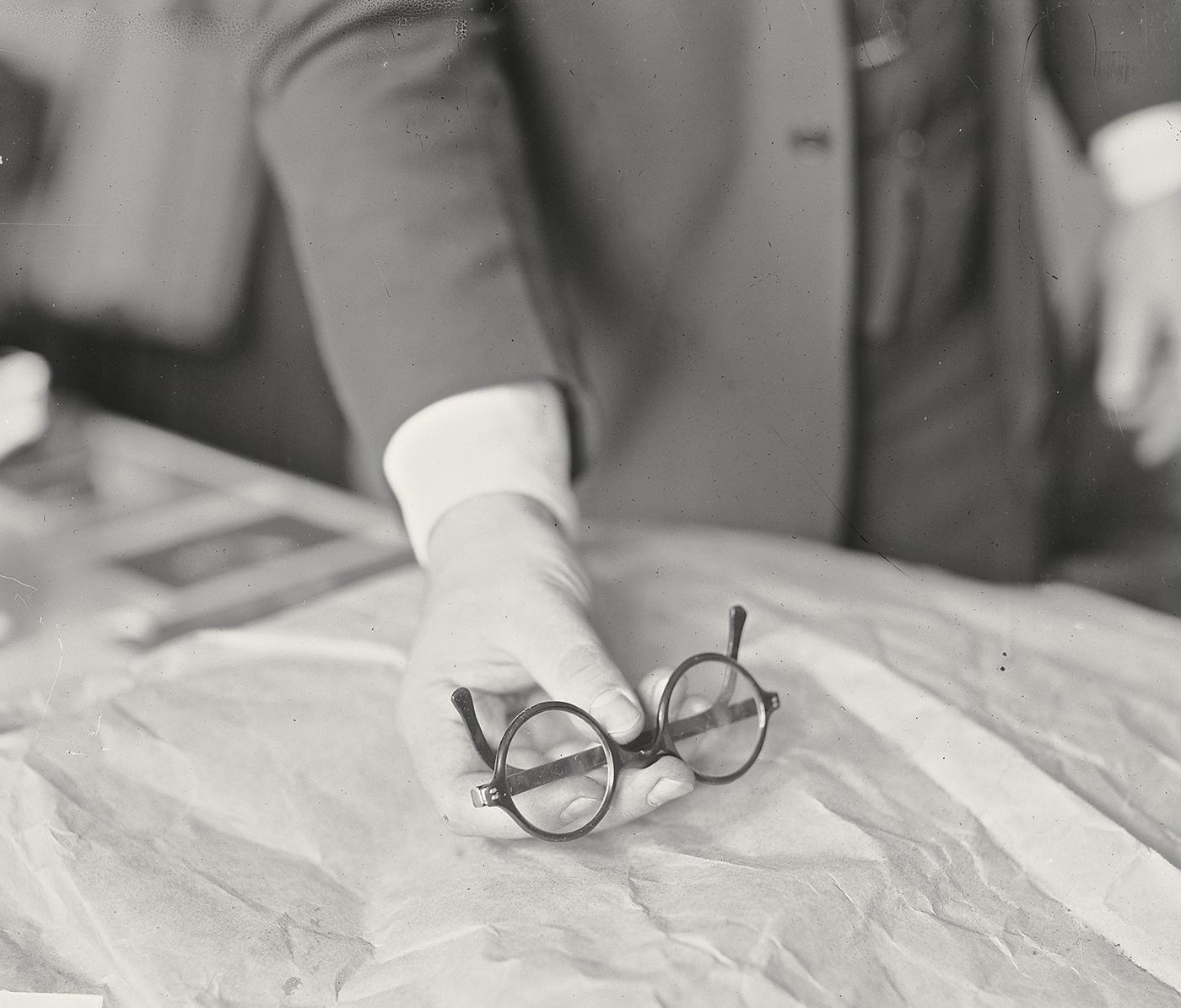 The glasses that led the police to Leopold and Loeb. Photo: Chicago History Museum