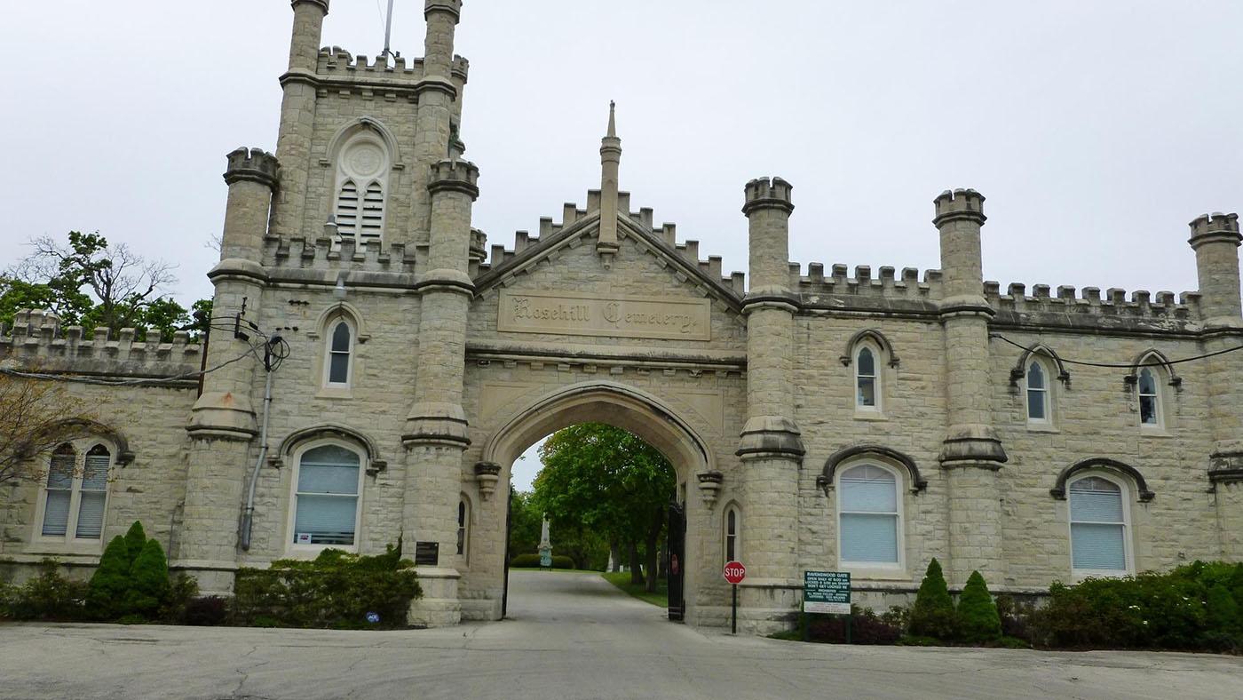 Rosehill Cemetery was co-founded by Per Samuel Peterson, who also planted the majority of trees around Chicago after the Fire