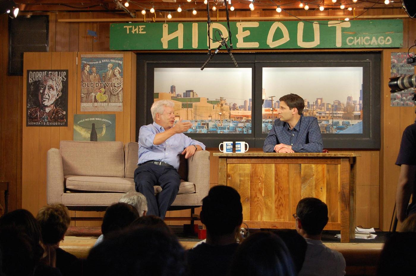Nobel Prize-winning economist Richard Thaler with Mark Bazer. Photo: Caitrin Hughes