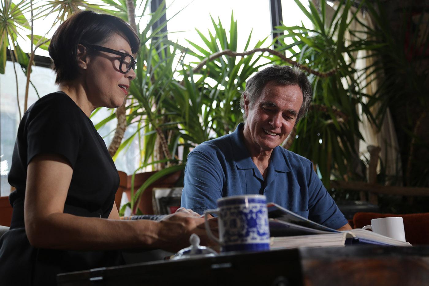 Ann Curry in We'll Meet Again with a veteran of the gay rights movement. Photo: Simon Harries/Blink Films