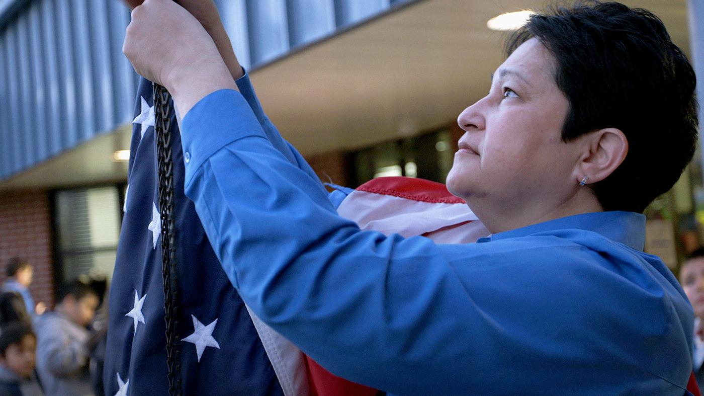 School principal Deidre Prevett in 'American Creed.'