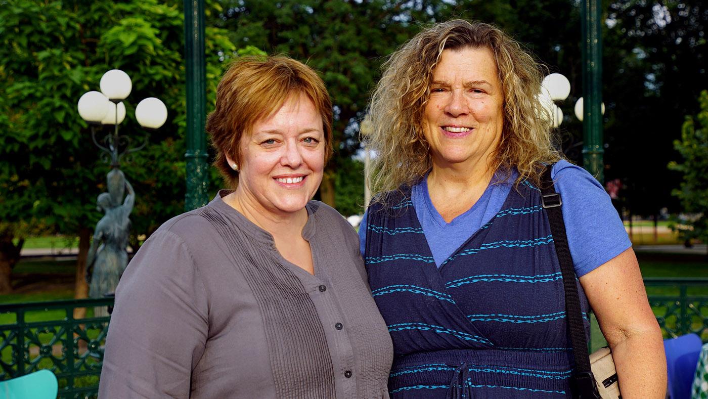 Pat Ruthenberg and Mindy Brugman in Ann Curry's We'll Meet Again. Photo: Simon Harries/Blink Films