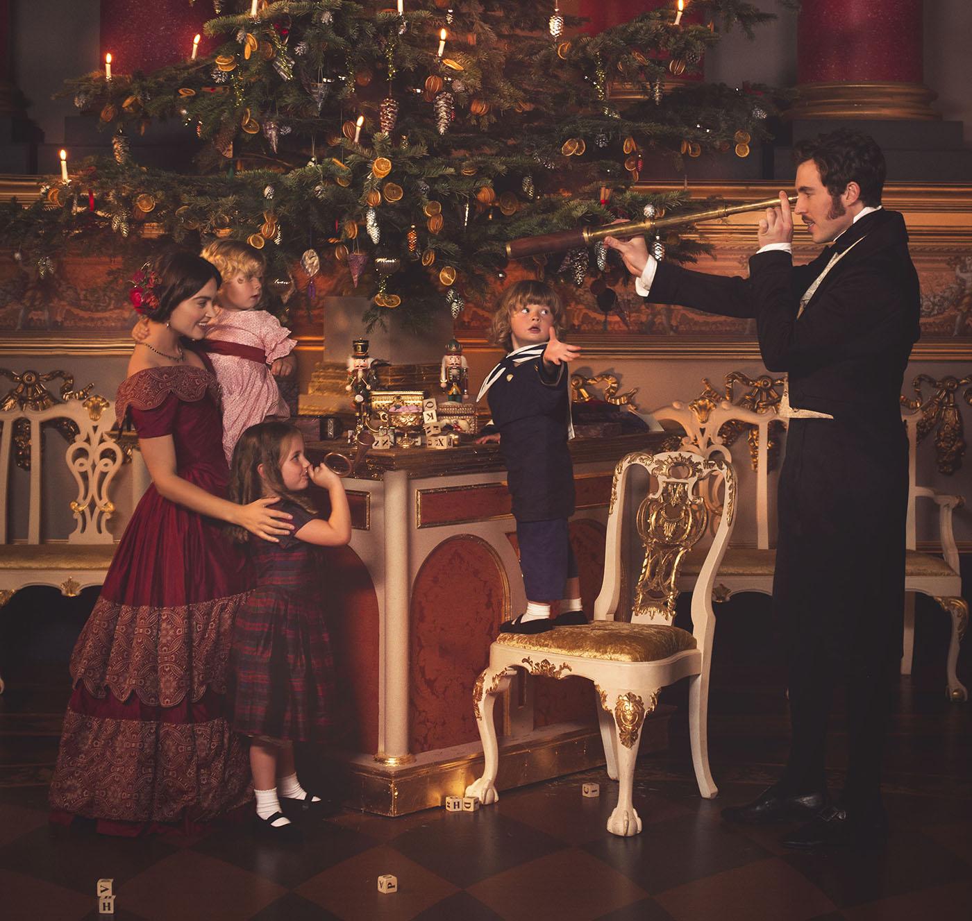 Queen Victoria and Prince Albert at Christmas. Photo: ITV Studios