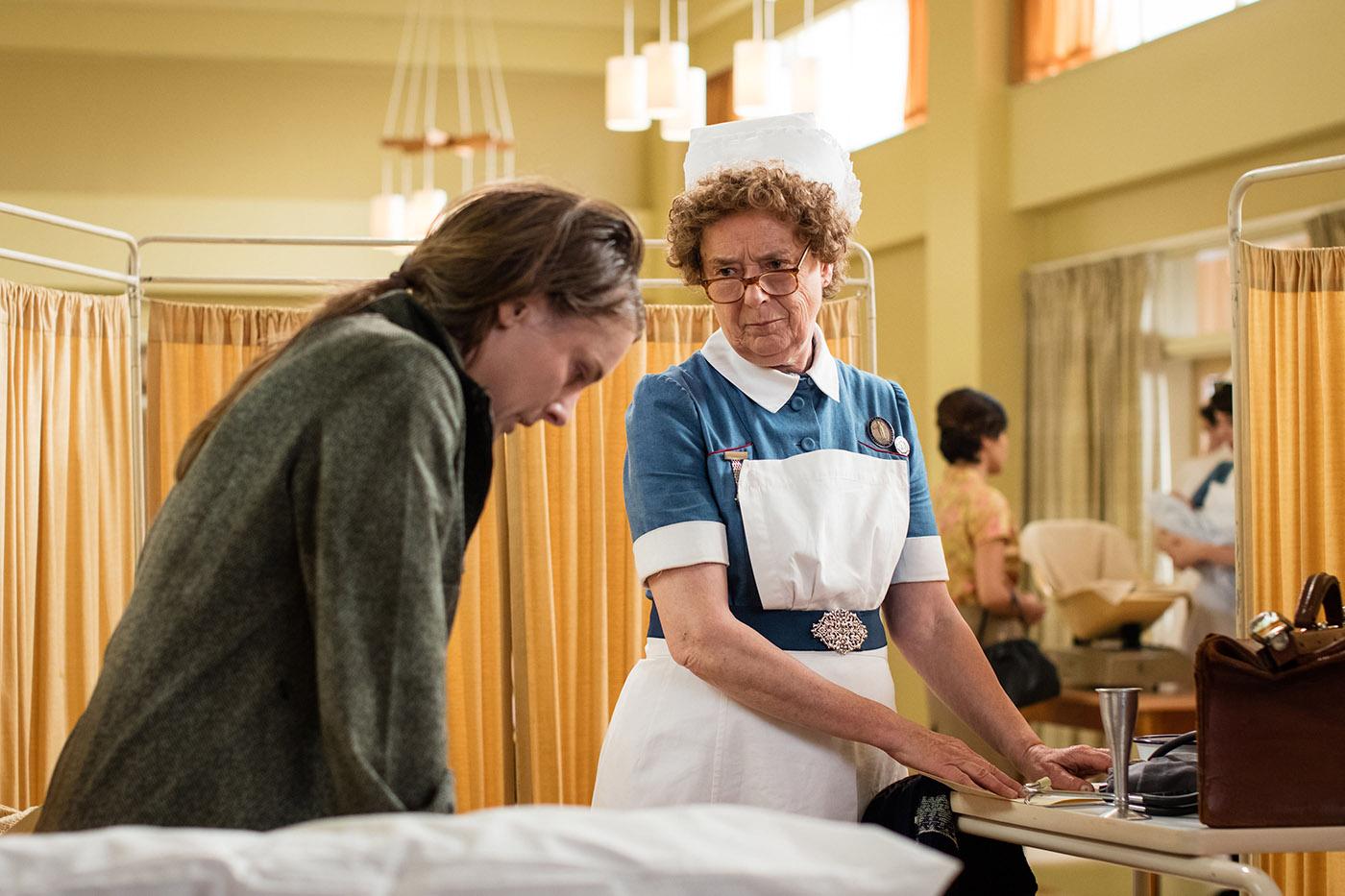 Doreen Lunt and Nurse Crane in Call the Midwife. Photo: Neal Street Productions 2017