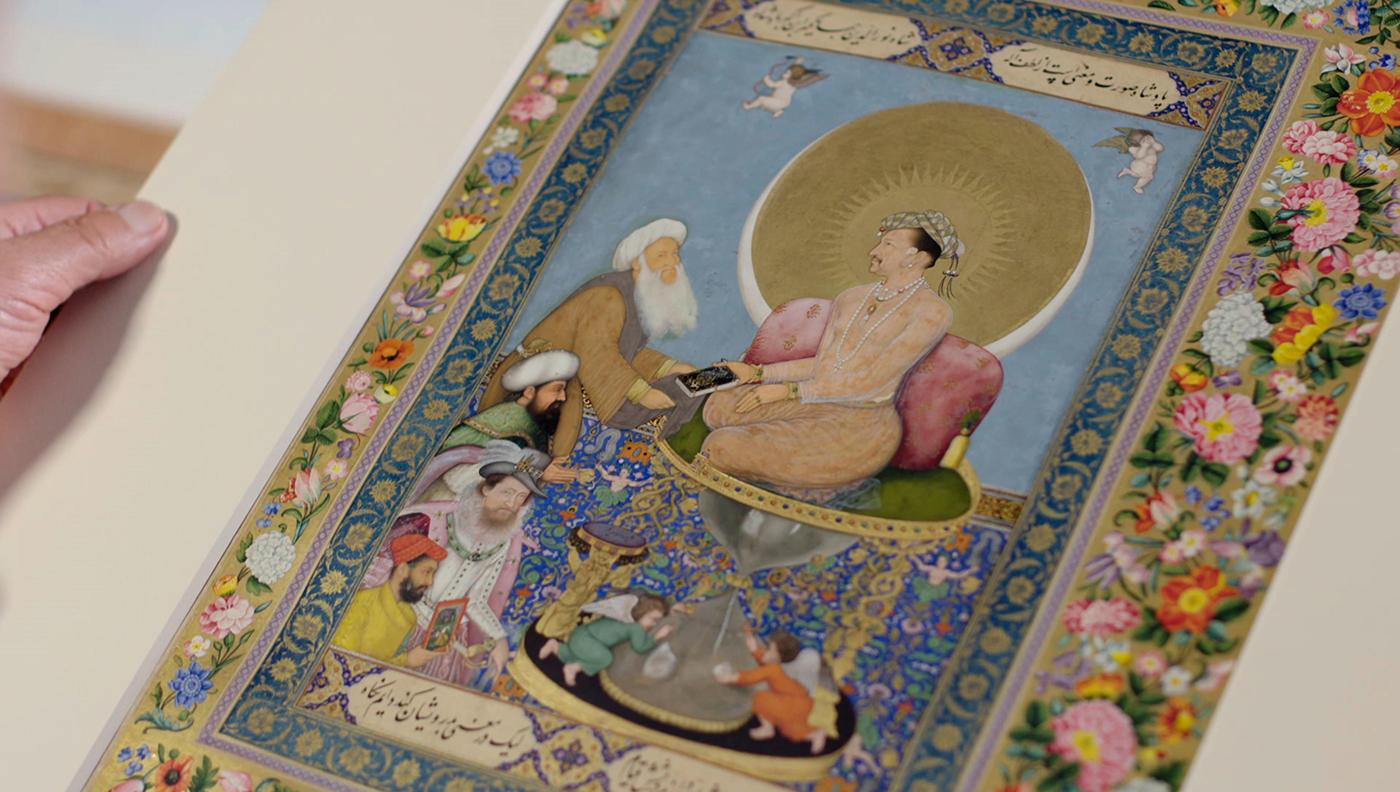Jahangir Preferring a Sufi Shaikh to Kings (c. 1615 – 1618) Bichitr – Freer Gallery of Art, National Museums of Asian Art at the Smithsonian; Washington, DC. Photo: Nutopia Ltd