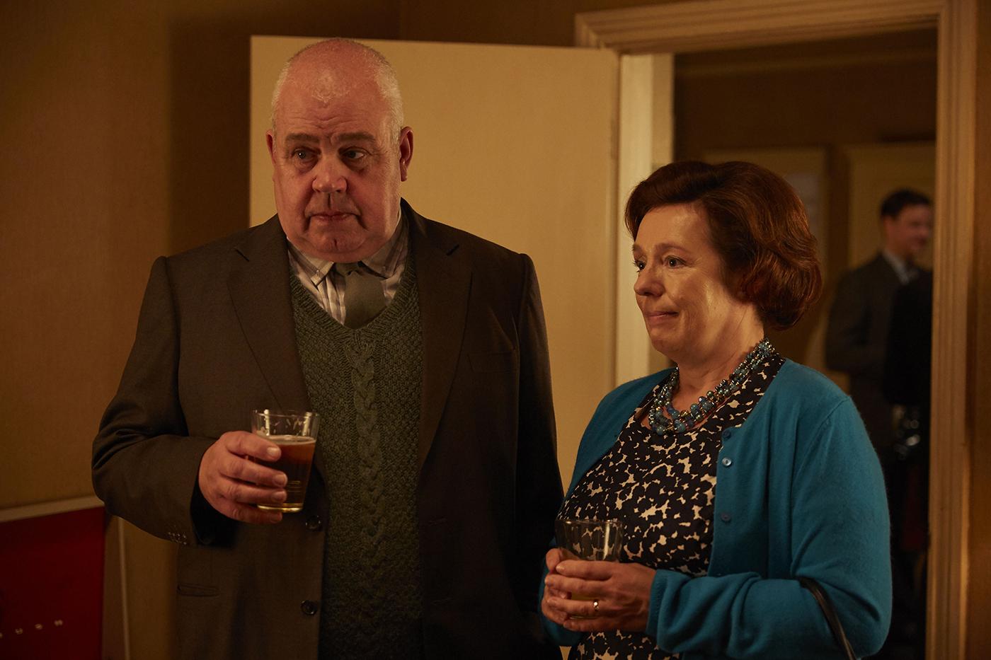 Fred and Violet Buckle in Call the Midwife. Photo: Neal Street Productions