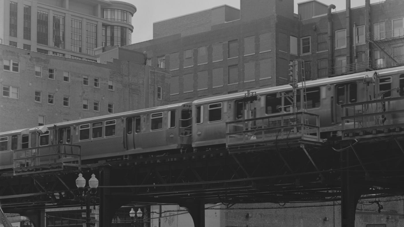 Chicago elevated train