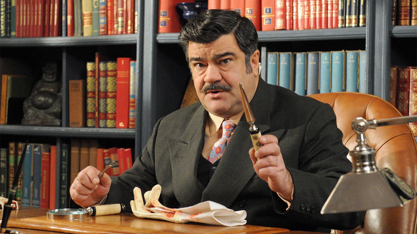 Nero Wolfe in RAI's adaptation of the Rex Strout books