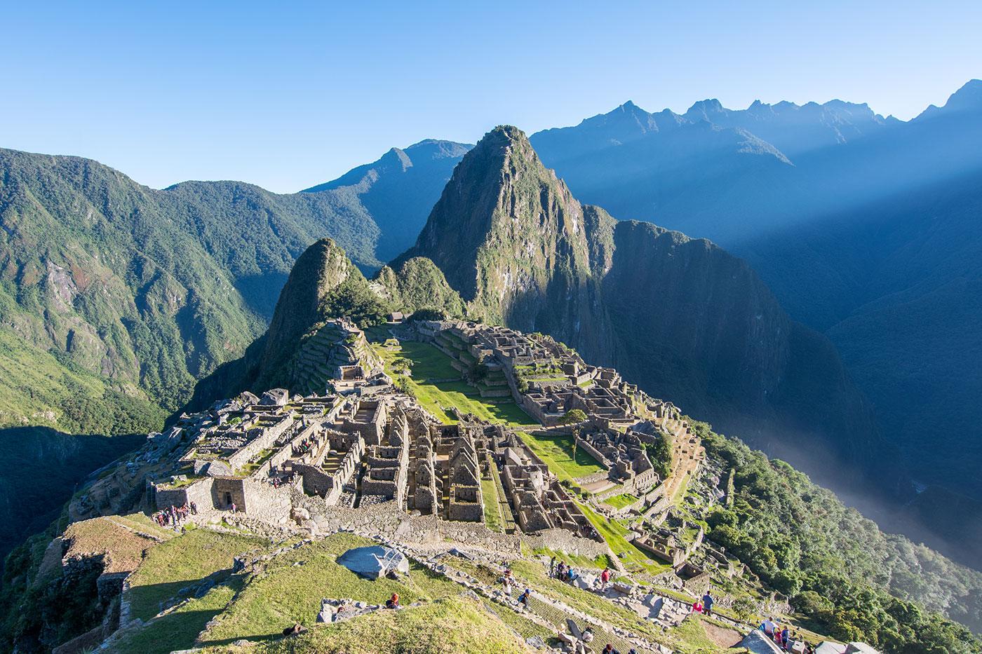 Sunrise at the Incan ruins of Machu Picchu. Photo: BBC/Matthew Wright