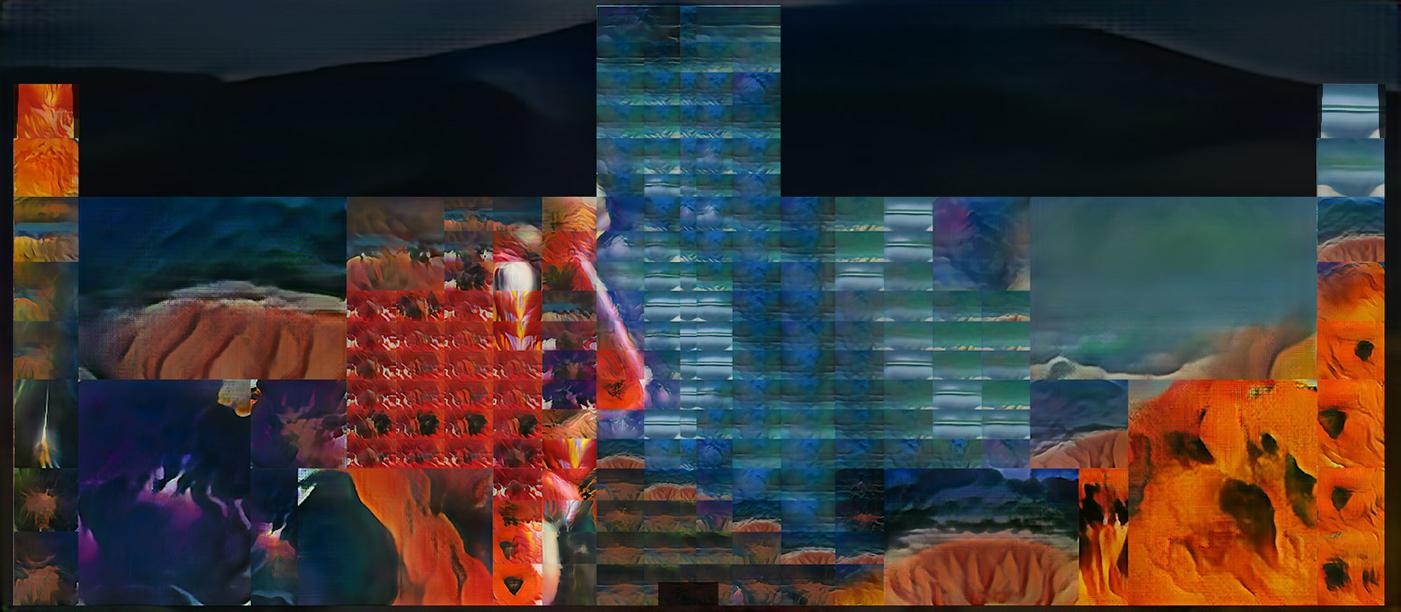 A rendering of Jason Salavon's 'Homage in Between' for Art on theMART in Chicago. Image: Art on theMART