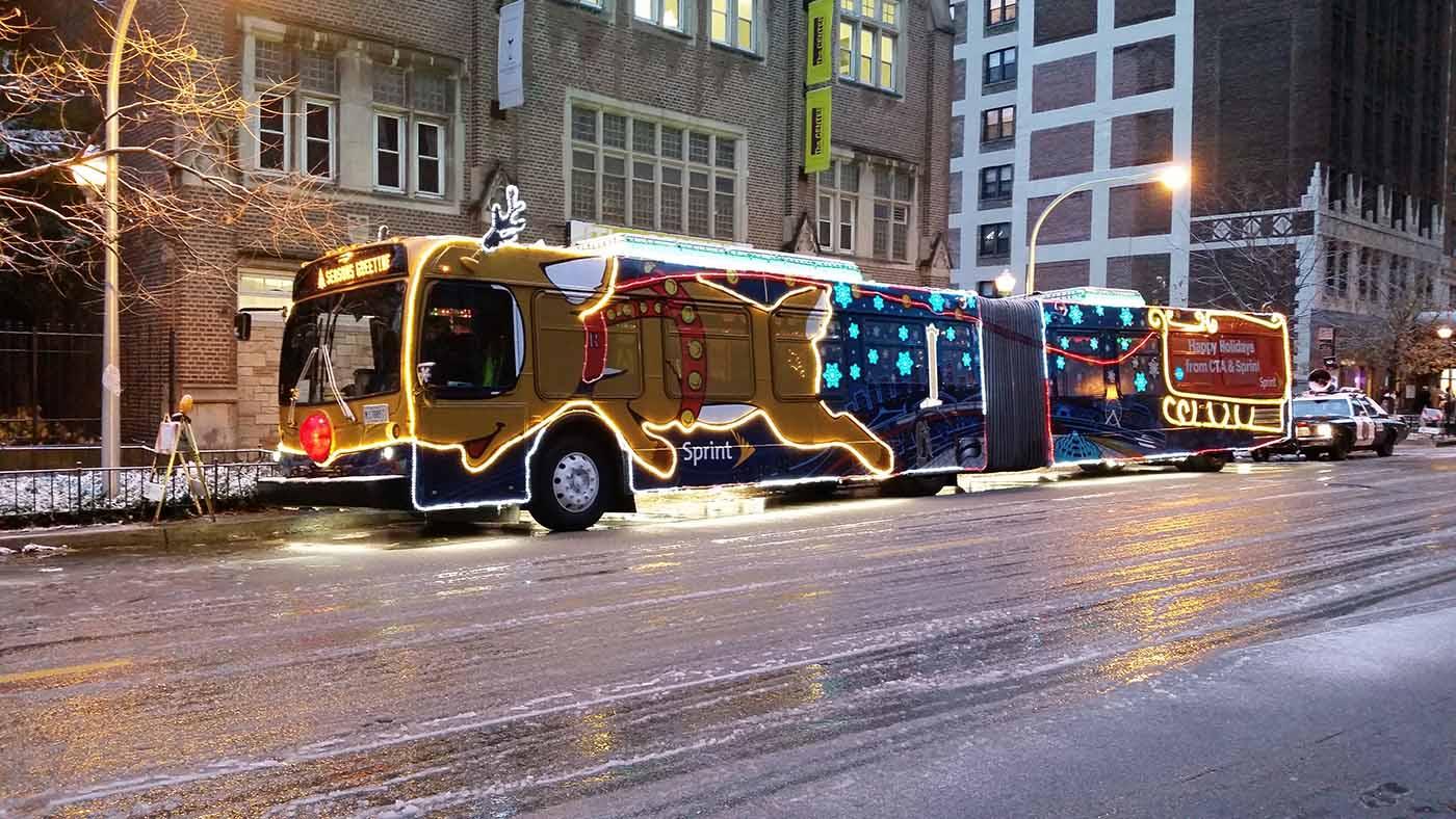 The CTA Holiday Bus. Photo: CTA