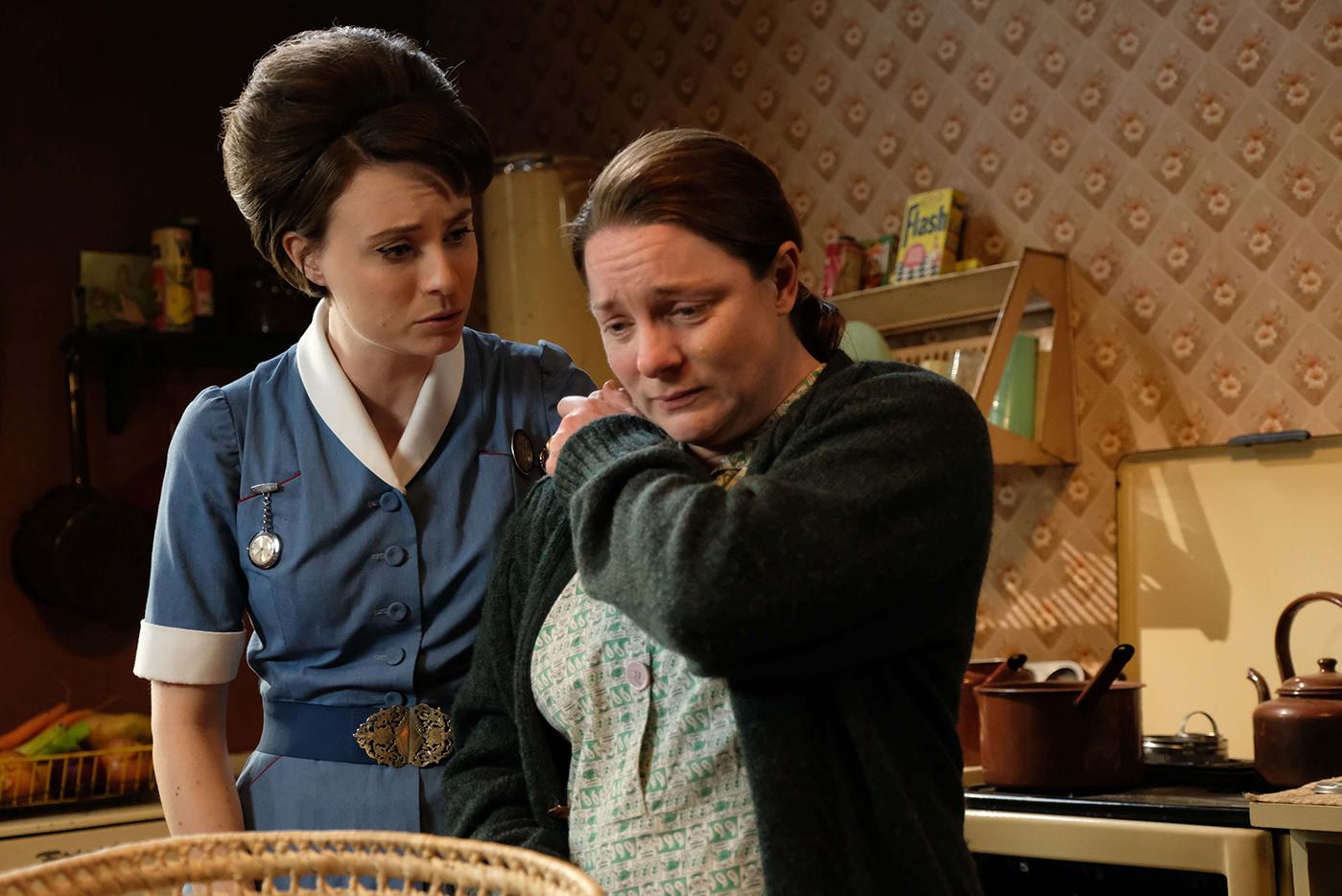 Valerie and Betty Marwick in Call the Midwife. Photo: BBC/Neal Street Productions