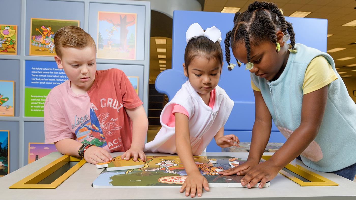 A new Nature Cat exhibit at Kohl Children's Museum. Photo: WTTW/Ken Carl