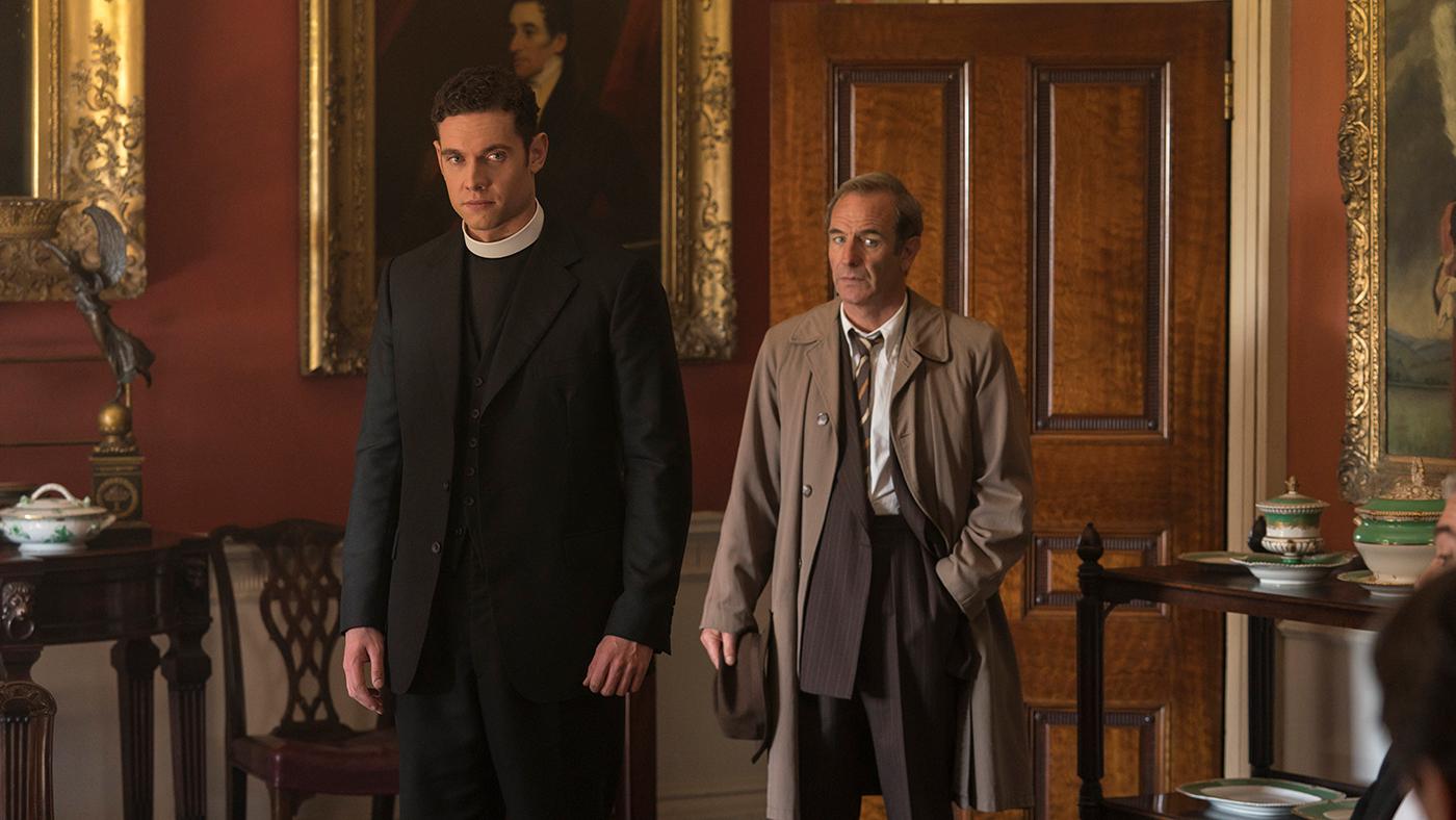 Will and Geordie in Grantchester. Photo: Kudos and MASTERPIECE