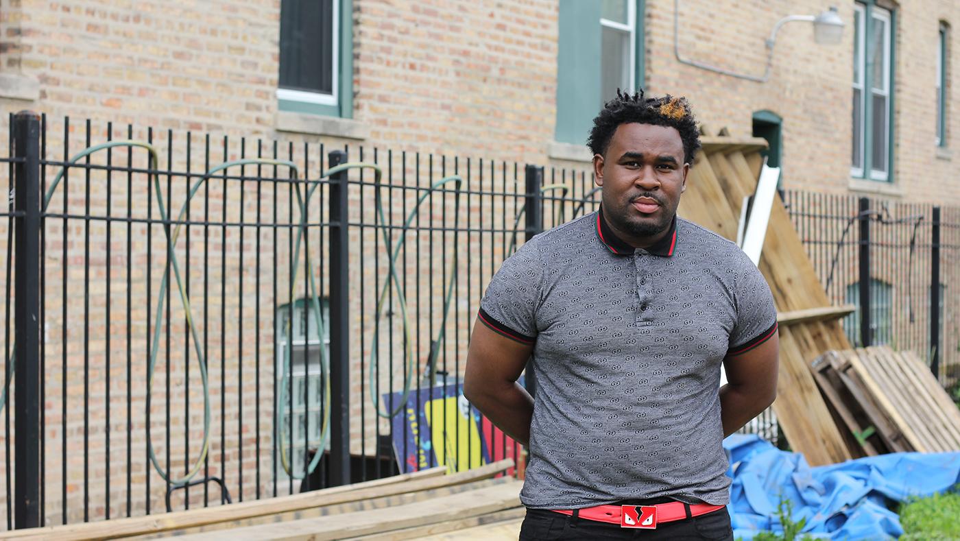 Jsaron Jones in FIRSTHAND: Gun Violence. Photo: Zakkiyyah Najeebah for WTTW