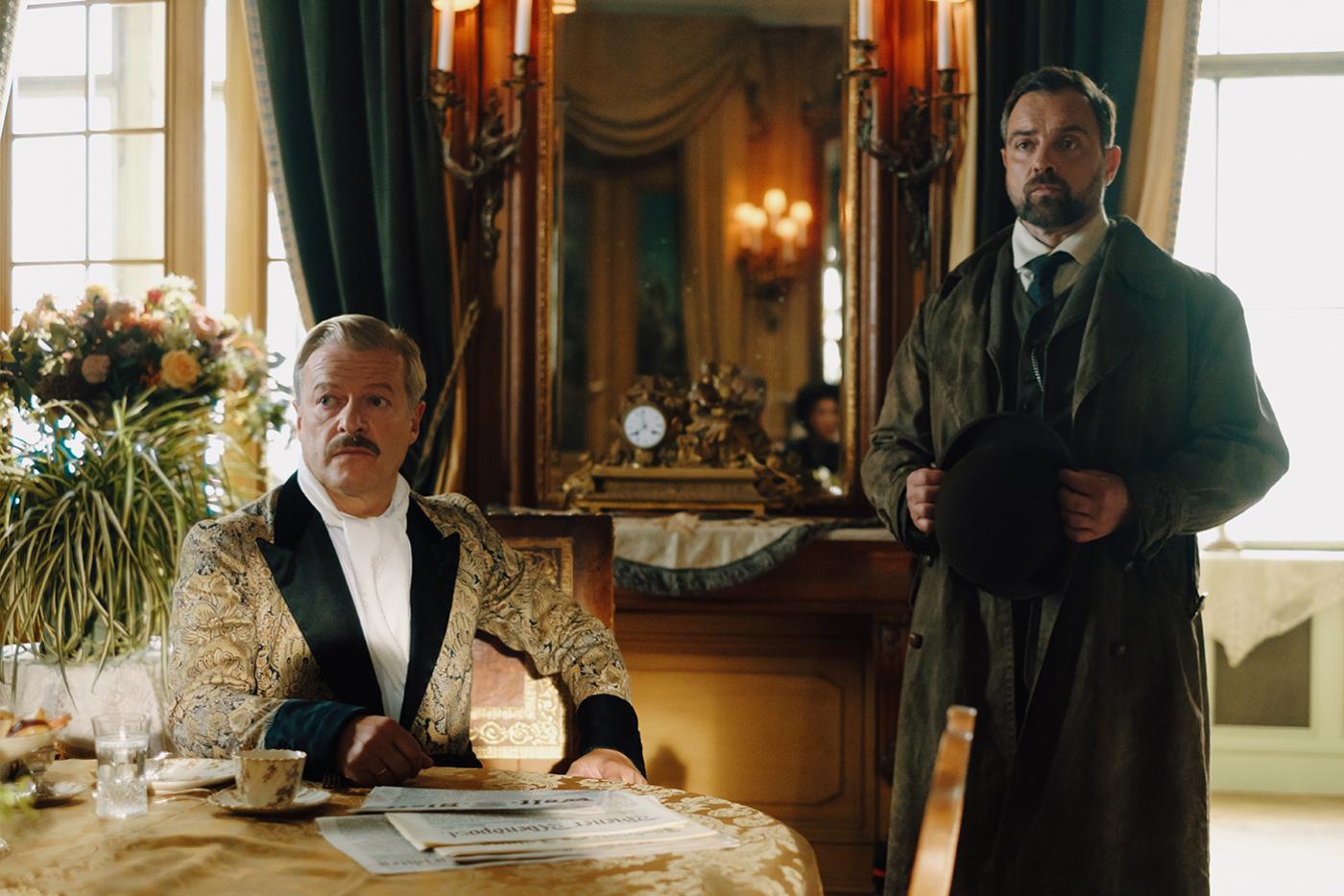 Oskar Reinhardt and Holderlein in Vienna Blood. Photo: Petro Domenigg/2019 Endor Productions/MR Film