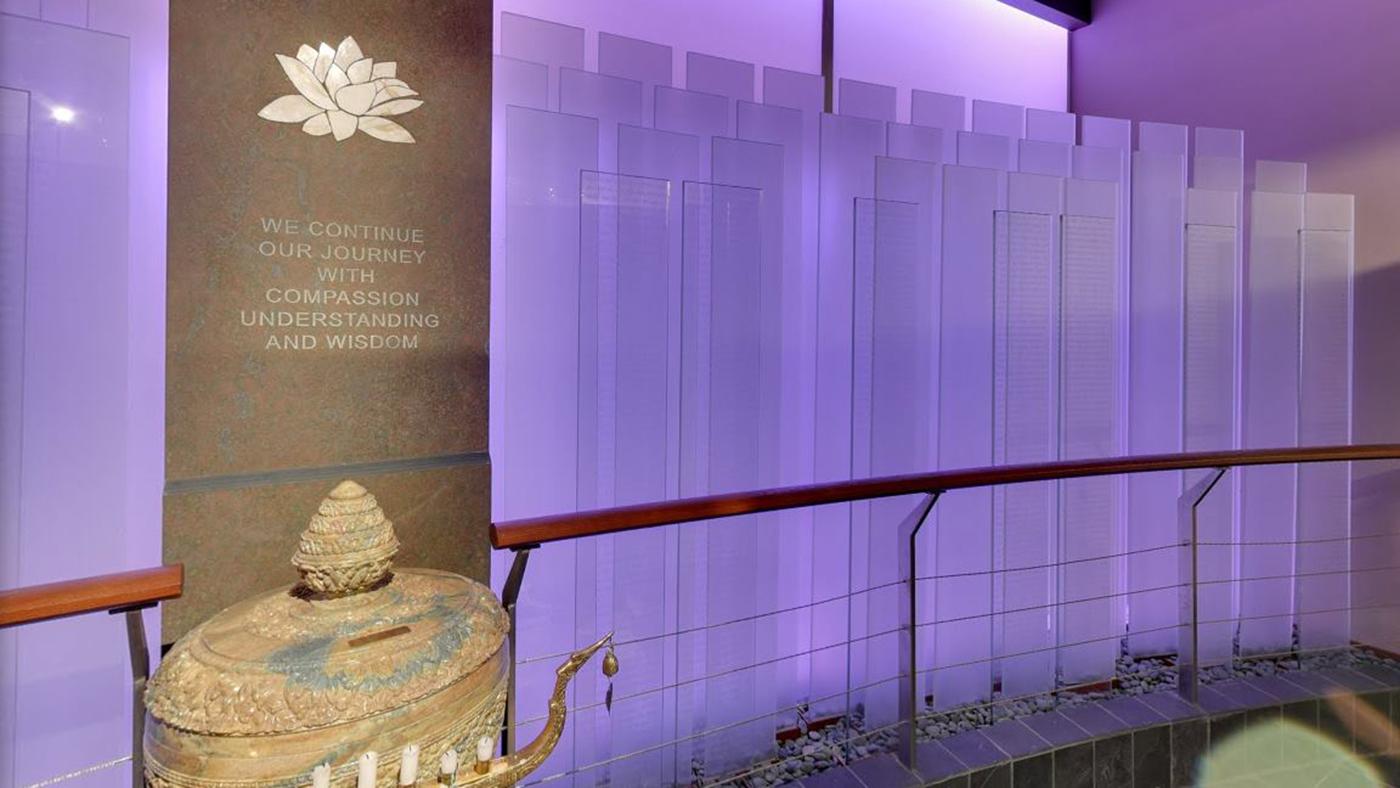 The Killing Fields Memorial at the National Cambodian Heritage Museum. Photo: Courtesy National Cambodian Heritage Museum