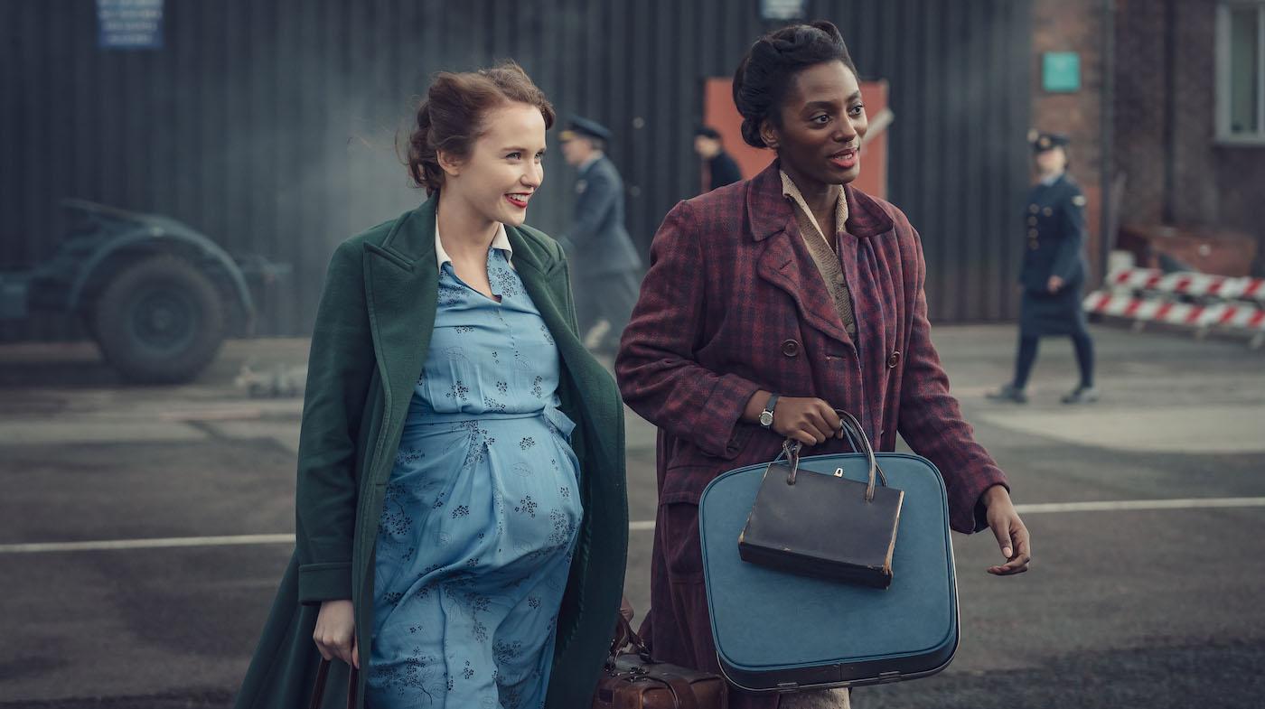 Lois and her musical partner in 'World on Fire.' Photo: Ben Blackall / Mammoth Screen 2019
