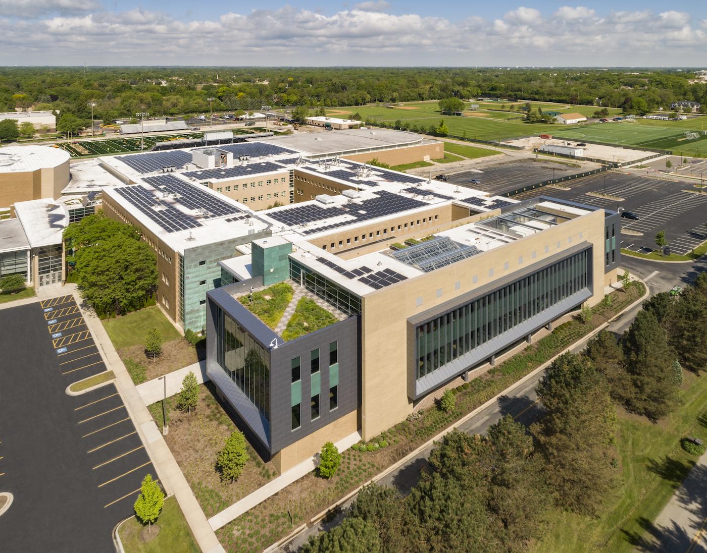 The Adlai E. Stevenson High School Addition in Lincolnshire, Illinois. Photo: Wight & Company/© Connor Steinkamp Photography