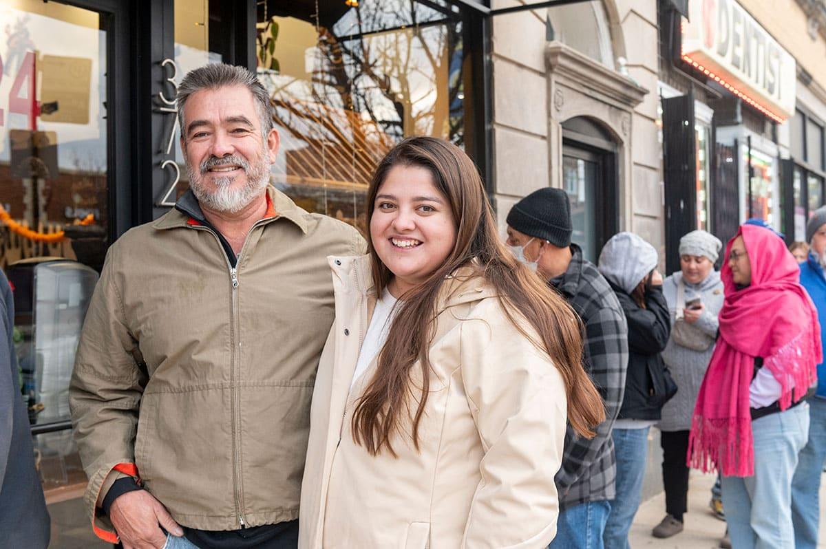 Elizabeth Ramirez and her dad